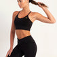 Hybrid Black Core Sports Bra