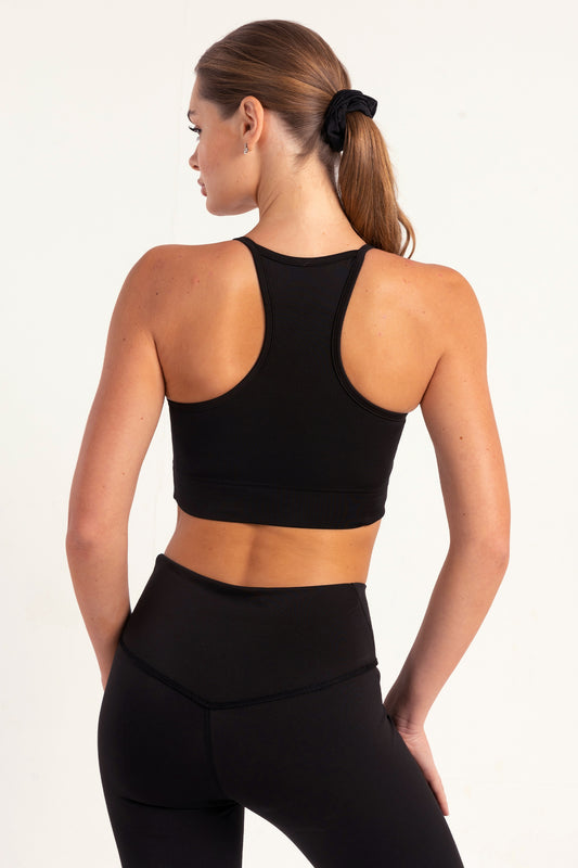 Hybrid Black Core Sports Bra