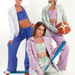 Hybrid Lilac Wide Leg Sweatpants