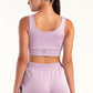 Hybrid Lilac Zip Sports Bra