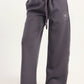 Hybrid Smoke Grey Wide Leg Sweatpants