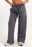Hybrid Smoke Grey Wide Leg Sweatpants