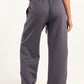 Hybrid Smoke Grey Wide Leg Sweatpants