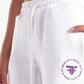 Hybrid White Wide Leg Sweatpants