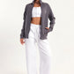 Hybrid White Wide Leg Sweatpants