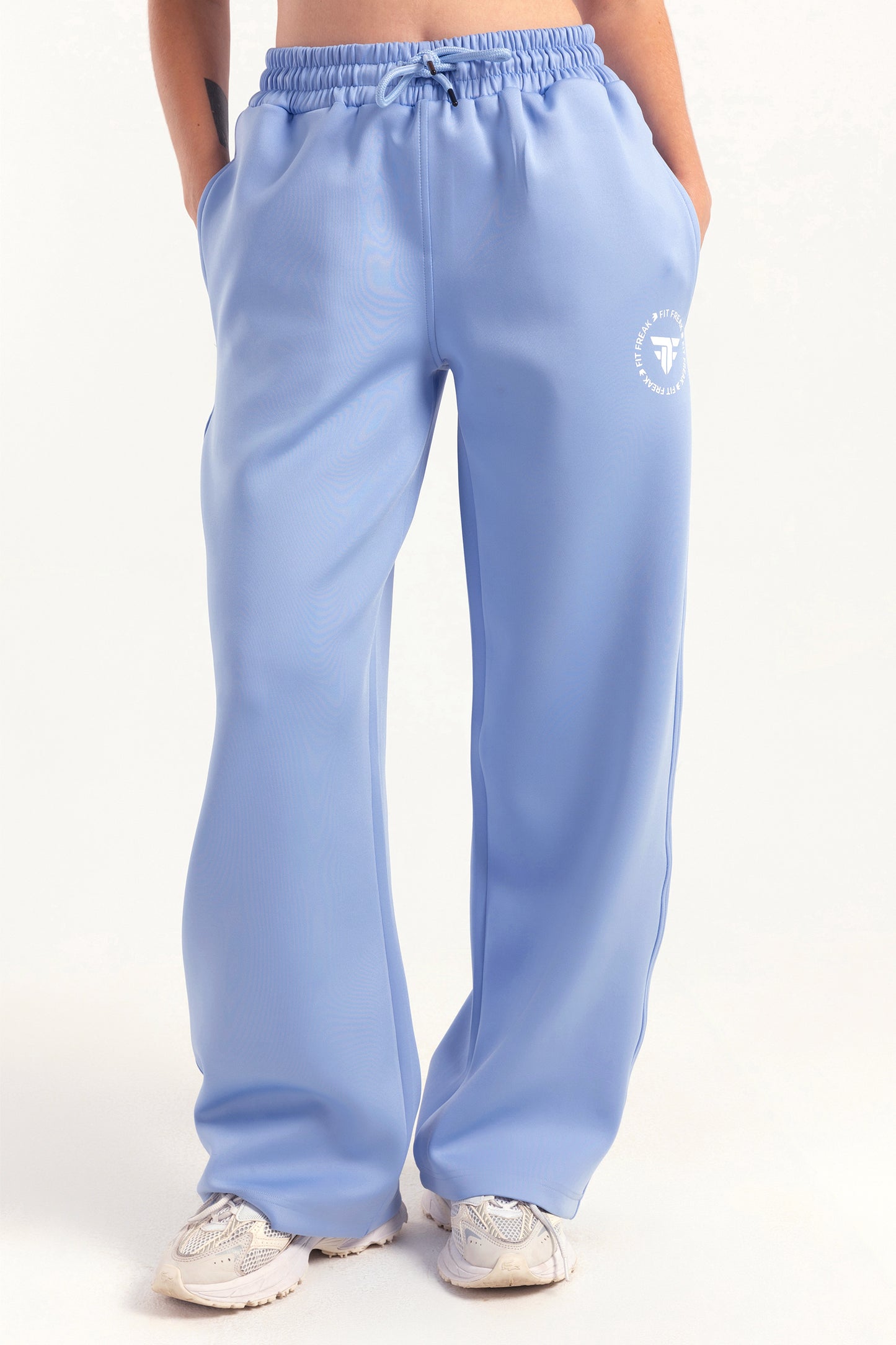 Hybrid Sky Blue Wide Leg Sweatpants