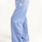 Hybrid Sky Blue Wide Leg Sweatpants