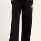 Hybrid Black Wide Leg Sweatpants