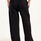 Hybrid Black Wide Leg Sweatpants