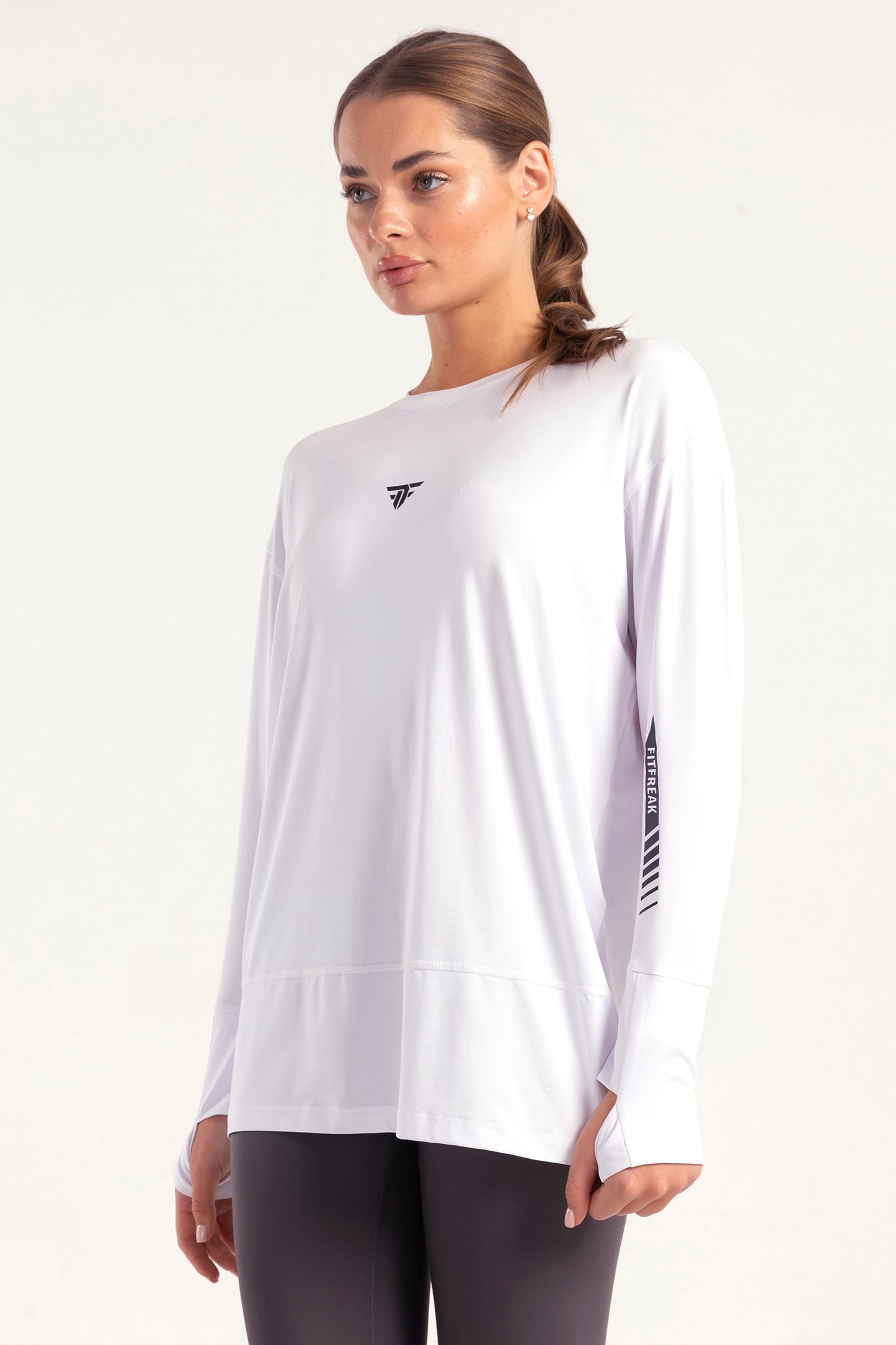 White Warm-Up Modest Top