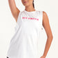 White Back Tie Tank Top