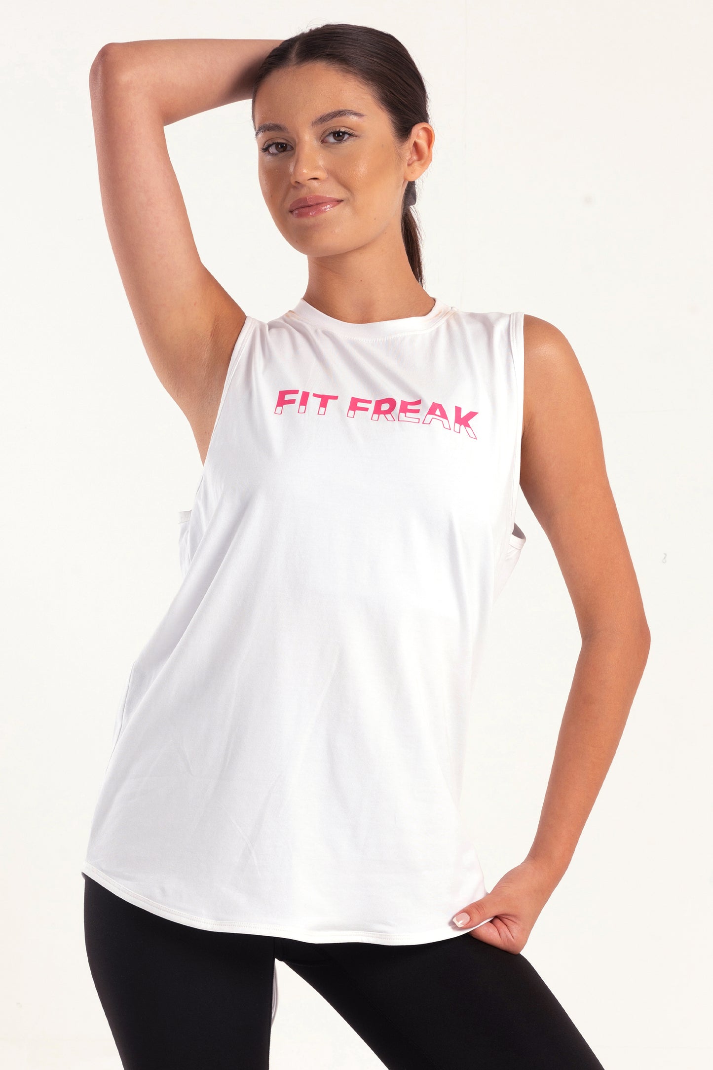 White Back Tie Tank Top