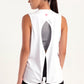 White Back Tie Tank Top