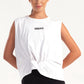 White Twist Knot Sleeveless Top
