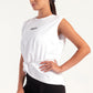 White Twist Knot Sleeveless Top