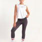 White Back Detail Top - tops, workout tops