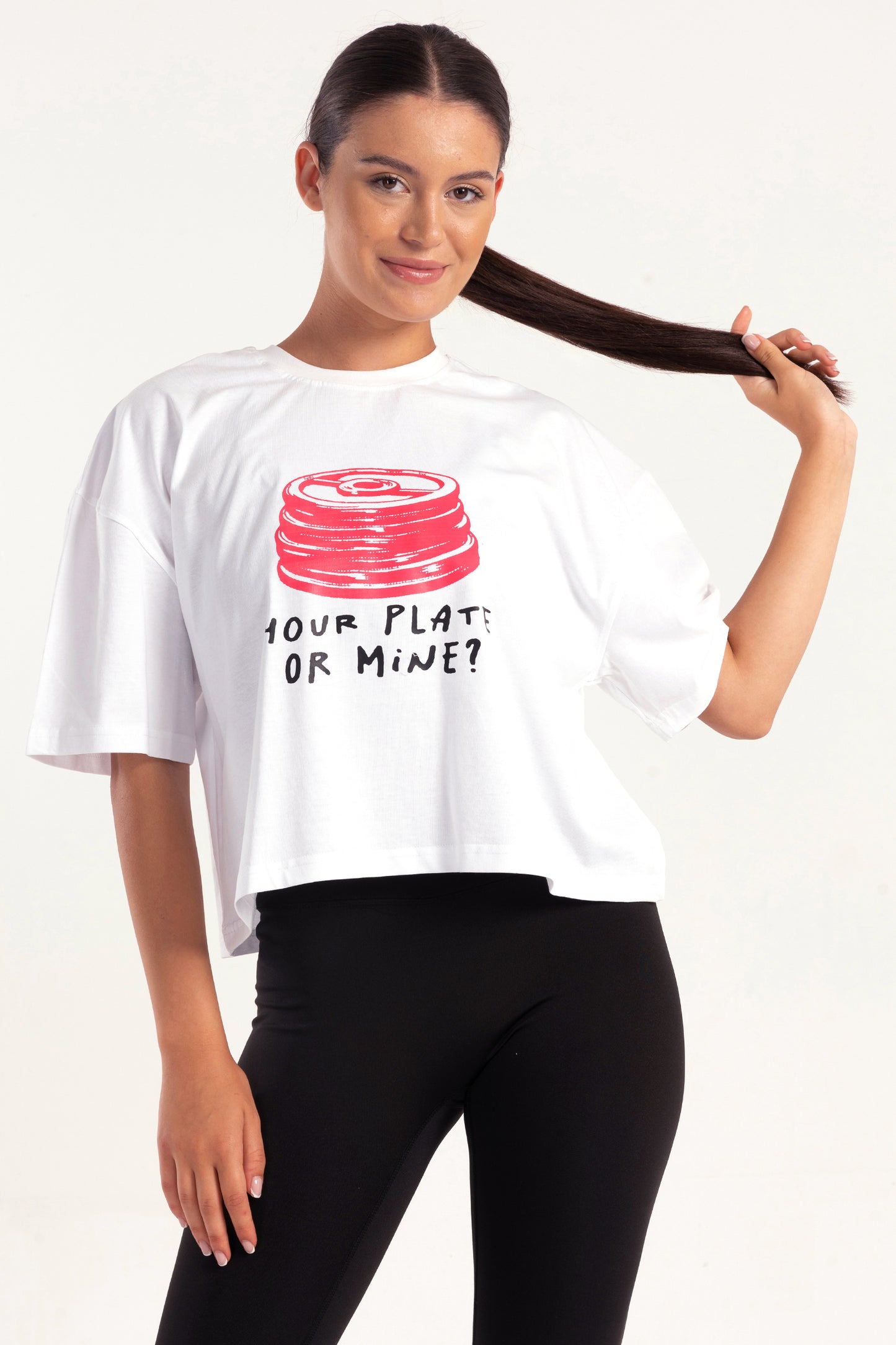 Your Plate Or Mine Cropped T-shirt