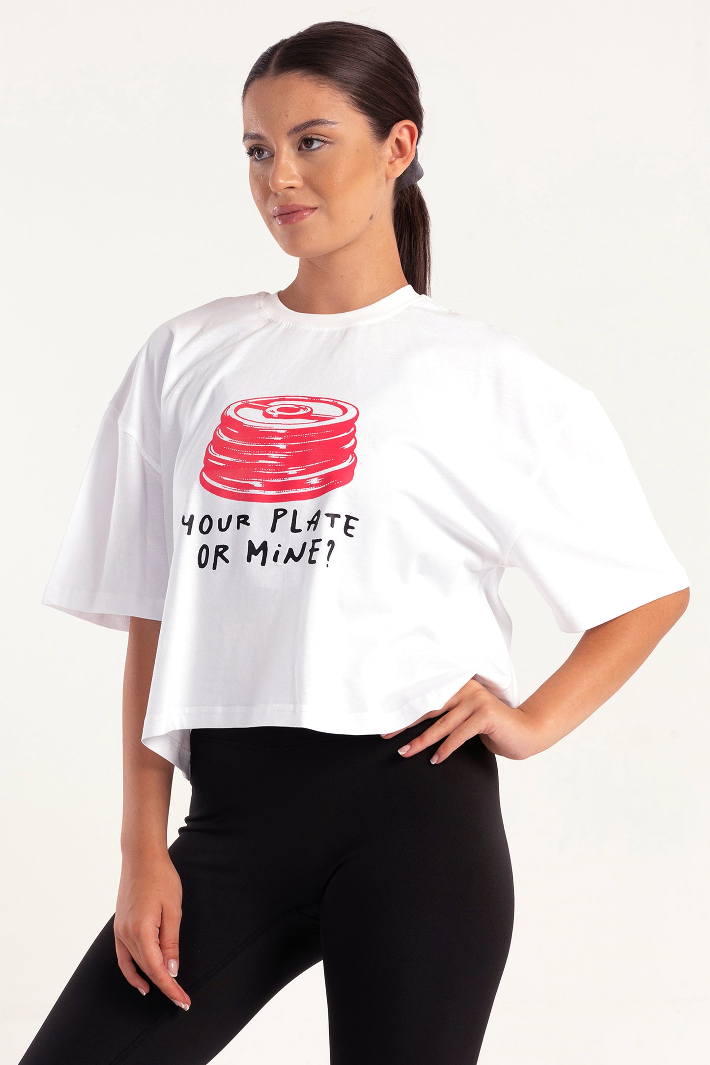 Your Plate Or Mine Cropped T-shirt