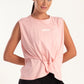 Pink Twist Knot Sleeveless Top