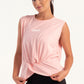 Pink Twist Knot Sleeveless Top