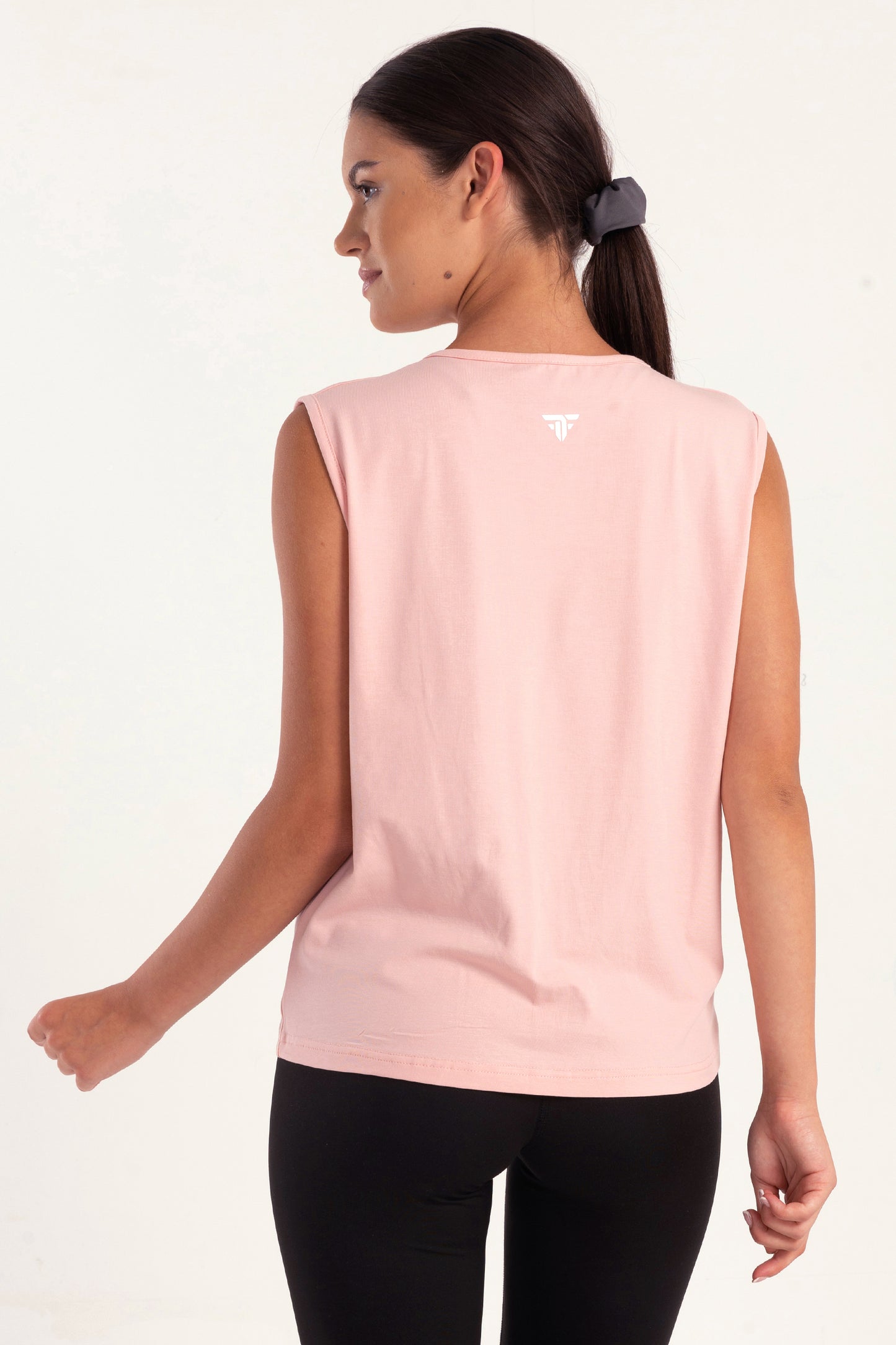 Pink Twist Knot Sleeveless Top
