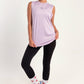 Lilac Round Hem Top - tops, workout tops