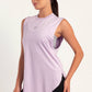 Lilac Round Hem Top - tops, workout tops