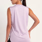 Lilac Round Hem Top - tops, workout tops