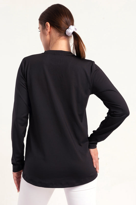 Black Long Sleeve Top
