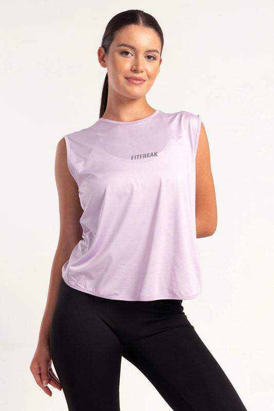 Lilac Back Detail Top