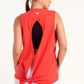 Melon Back Tie Tank Top