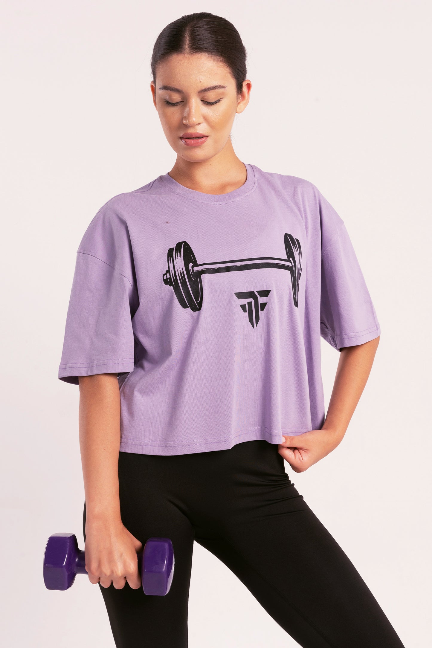 Barbell Babe Cropped T-shirt