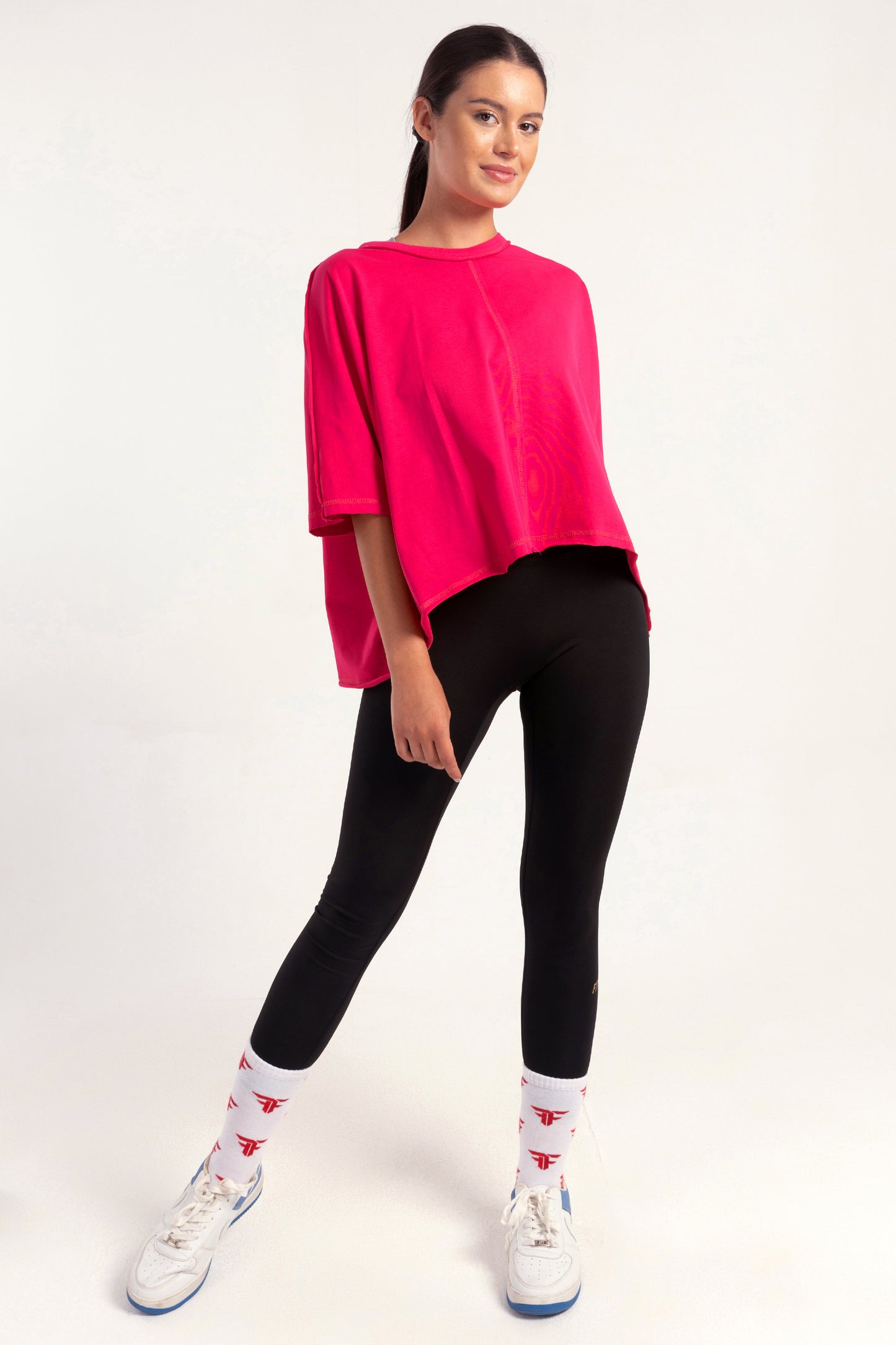 Fuchsia Flow Boxy Top