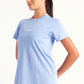 Sky Blue Running Half Sleeve Top
