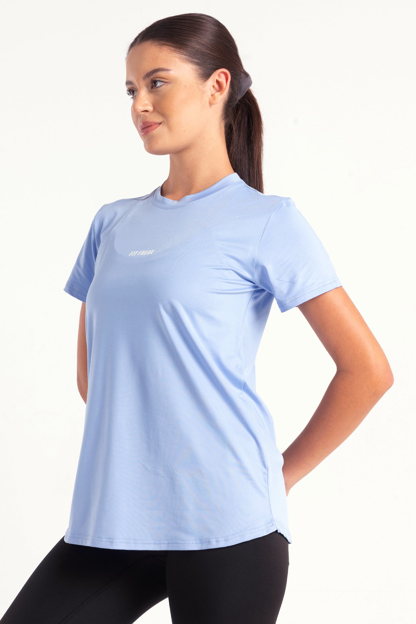 Sky Blue Running Half Sleeve Top