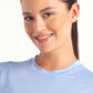 Sky Blue Running Half Sleeve Top