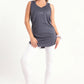 Smoke Grey Sleeveless Top