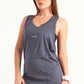 Smoke Grey Sleeveless Top