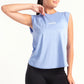 Sky Blue Back Detail Top