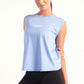 Sky Blue Back Detail Top