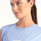 Sky Blue Back Detail Top