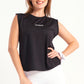Black Back Detail Top
