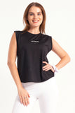 Black Back Detail Top