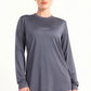 Smoke Grey Long Sleeve Top