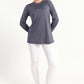 Smoke Grey Long Sleeve Top