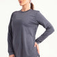 Smoke Grey Long Sleeve Top