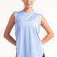 Sky Blue Round Hem Top