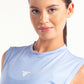 Sky Blue Round Hem Top