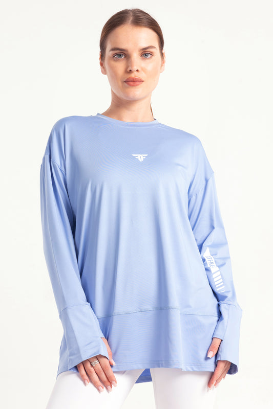 Sky Blue Warm-Up Modest Top