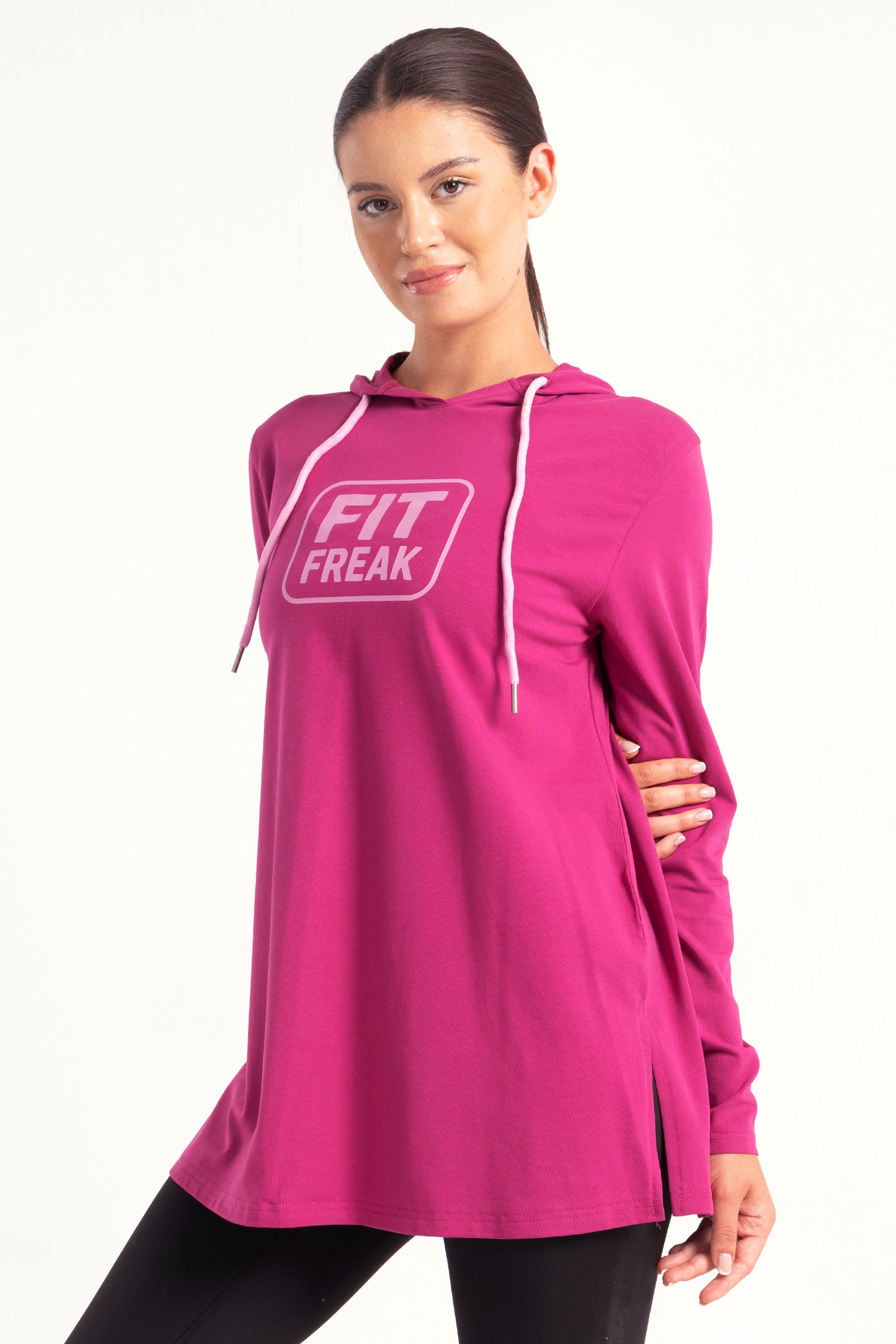 Purple Limitless Fit Freak Print Hoodie